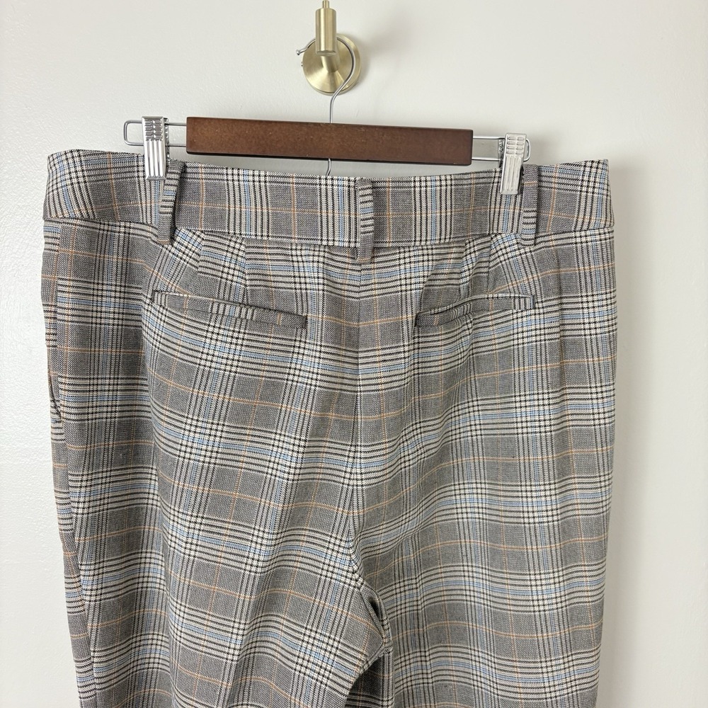 Talbots Southampton Straight Leg Dress Pants Size 16 Glen Plaid Fall Multi Work - Picture 6 of 14